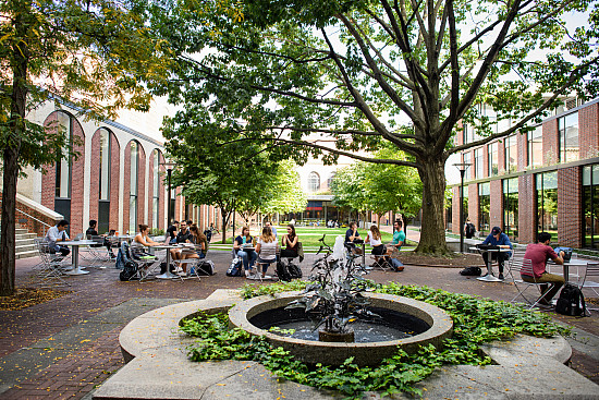 Students in Courtyard