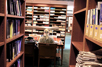 Biddle Law Library Student Studying
